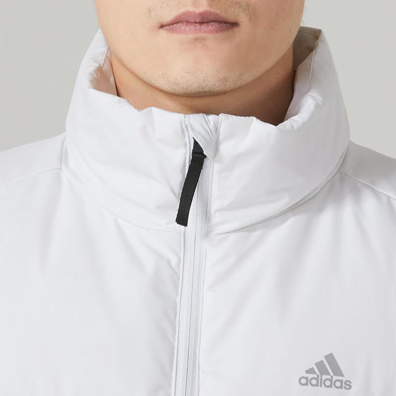 Adidas Three-Stripe Windproof Stand Collar Down Vest Men Outerwear White IS0369
