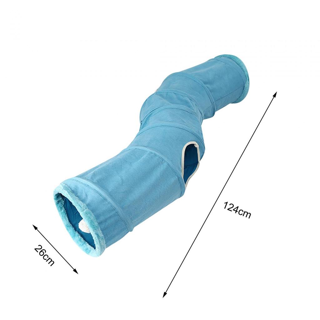 Katlanabilir Kedi Tüneli Oyuncak Evcil Hayvan Oyun Tüpleri Etkileşimli Oyuncak Kedi Evi Süet