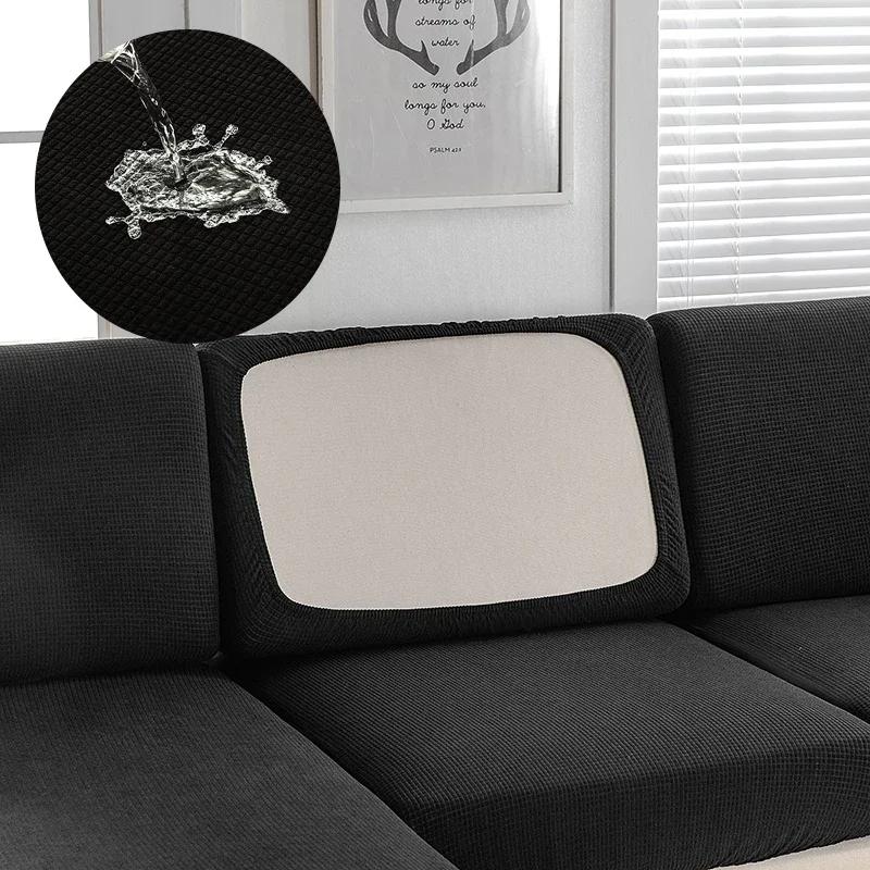 

Чехол на подушку сиденья дивана Эластичные водонепроницаемые накидки Чехол на спинку дивана 1/2/3/4-местный Чехол для дивана Защита для шезлонга Back Cover чёрный