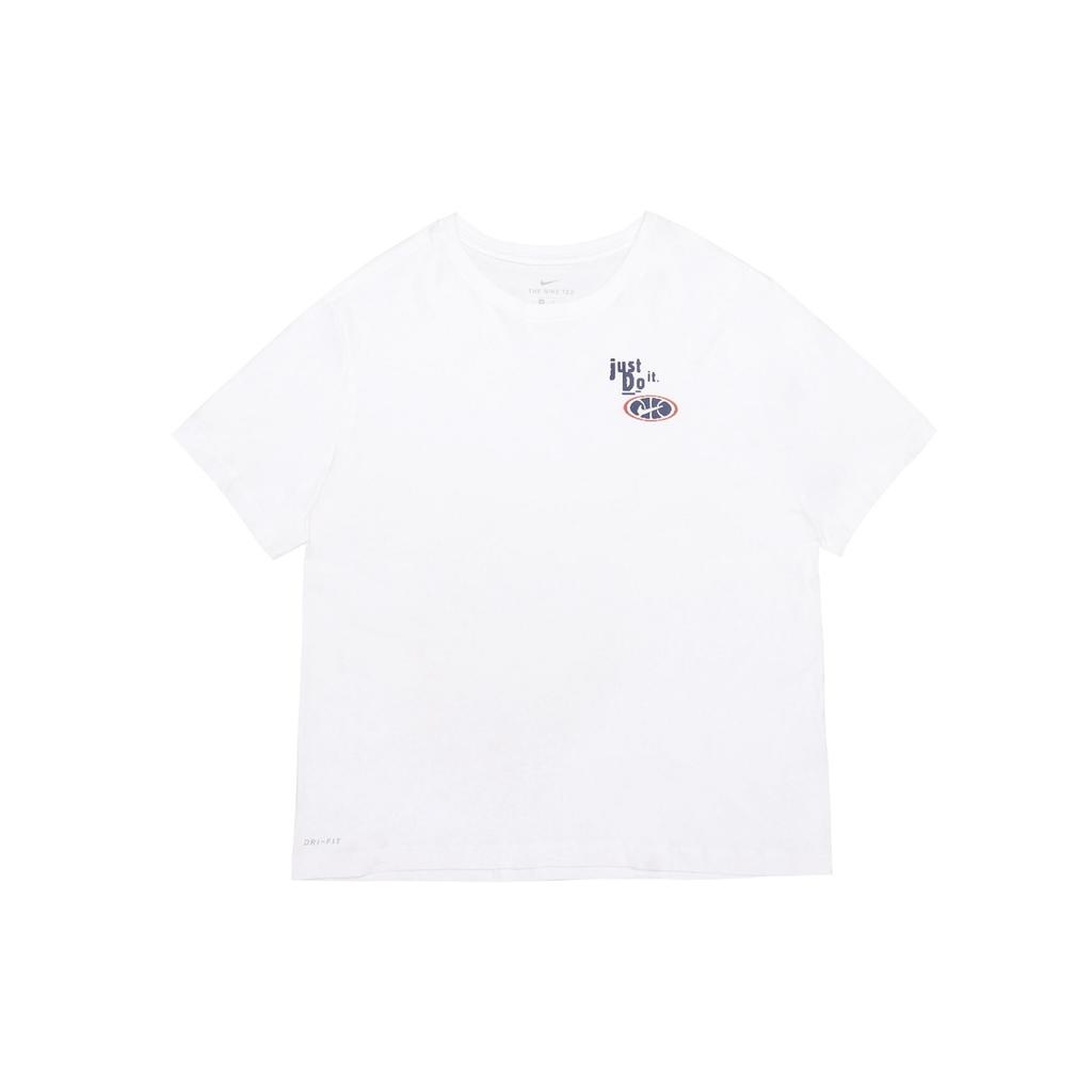 Nike T Shirts Men's White Crew Neck Moderate Straight Fit BQ3672-100