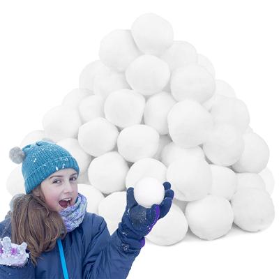 Lot de 50 Boules de Neige Douces Fausse Neige Noël Cadeau Enfant Jouet Intérieur Extérieur Boules de Bataille de Neige Décoration Ornement Arbre de Noël Pour la Maison