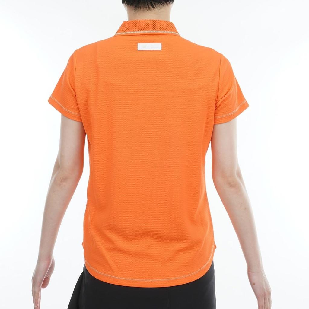 Short Sleeve Polo Shirt UV Golf 0 [New Balance] Women's (Heat Insulation, Protection, Stretch) / / 012-3160505 152_Orange [S]