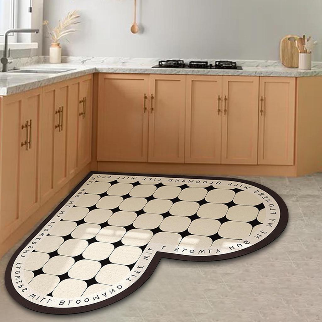 Cozy Heart Design Kitchen Mat Runner - Durable and Stylish