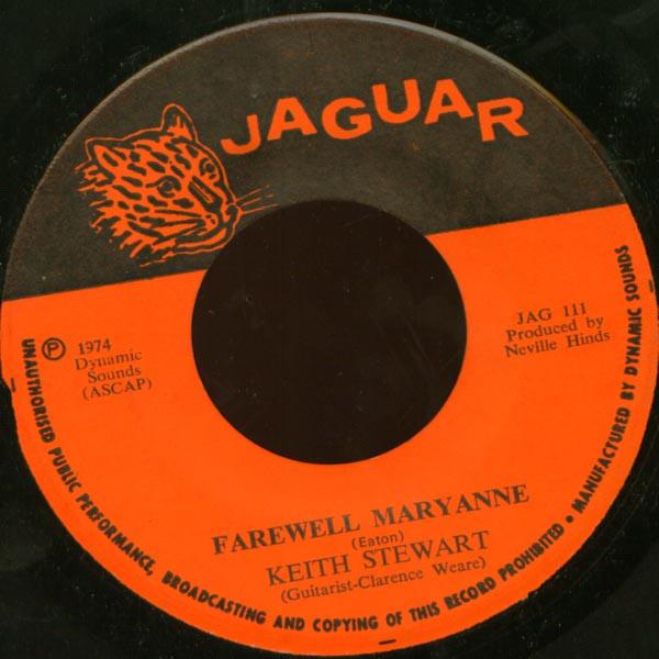 

7inch Record KEITH STEWART - Farewell Maryanne / Daddy JAG111 Jaguar 1974 Jamaica Reggae, Ska & Dub Used