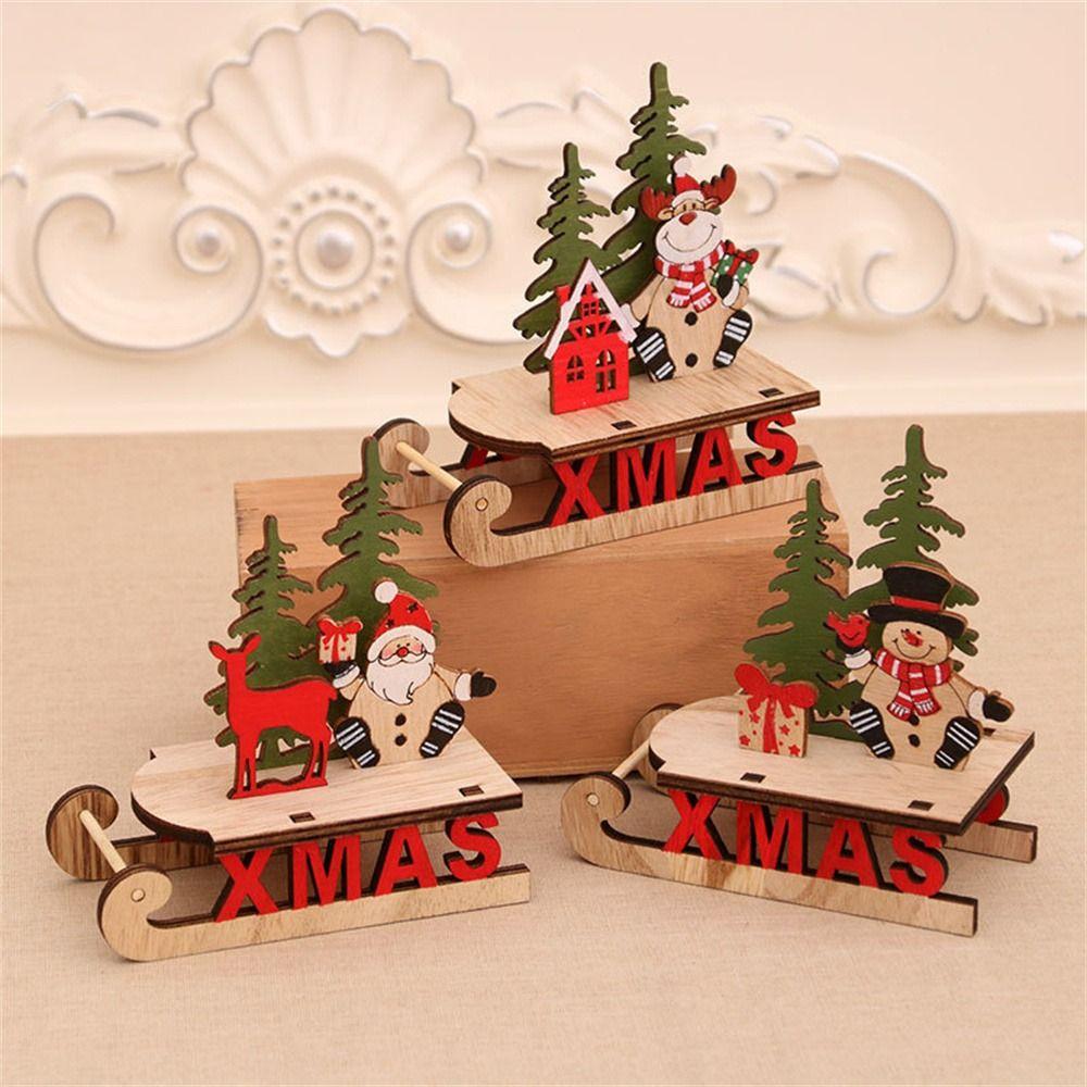 Tree Xmas Tree Ornaments Assembly Decorations Christmas Decorations Xmas Sled DIY Assembly