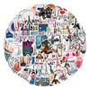 110 New Styles Love In Paris Graffiti Stickers Waterproof Suitcase Mobile Phone Skateboard Stickers