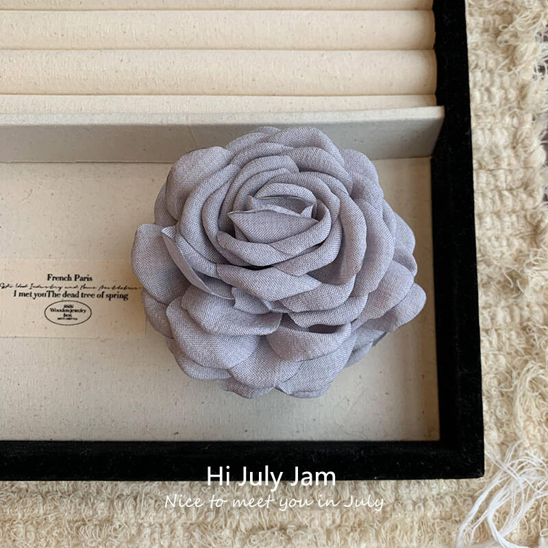 Fabric Wers Large Claws Women's New Sweet Shark Clip French Wer Haripins Elegant Hair Accessories Solid Color