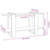 Vidaxl Shelf, Concrete Gray, 100X30X51 Cm, Wood-Based Material