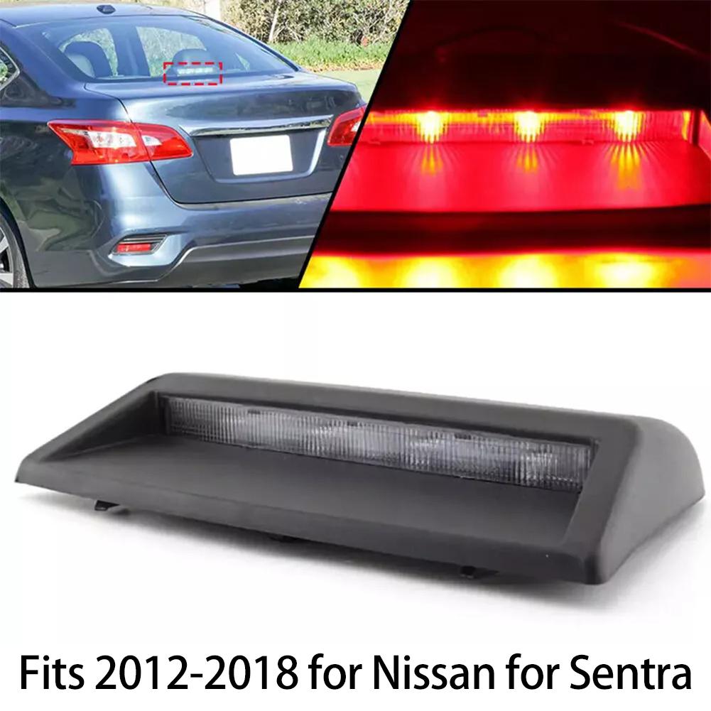 High 3rd Third Brake Stop Light Lamp For Nissan For Sentra 2012-2018 Black Replacement Part Brake Light Accessories