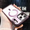 Glass Protection Lens Holder Magnetic Clear Case For For Iphone 17 16 1 14 13 Pro Max Flod Bracket For  Leather Bumper Cover