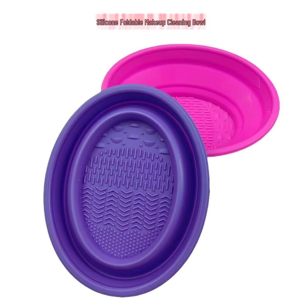 Silicone Makeup Brush Cleaning Bowl & Puff Pad Artifact