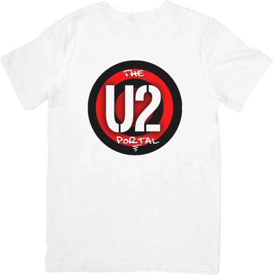 U2 Musica Maglietta di Cotone di Qualità Bianca per Uomo e Donna.