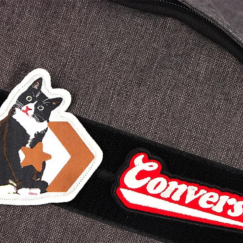 Converse Go2 Bts 25L Sports Minimalist Versatile Polyester Backpack Unisex backpack Gray UA5750-023