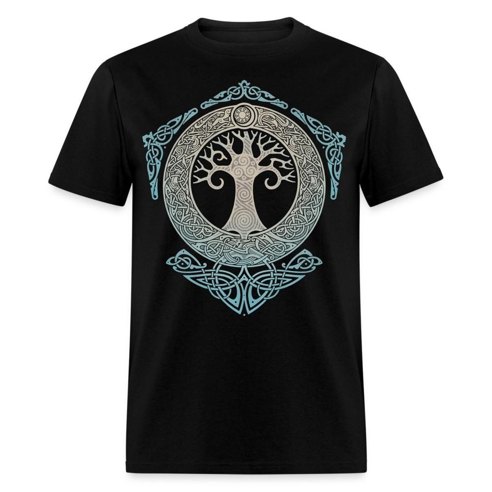 Yggdrasil Tree Of Life Celtic Knotwork Mens T-Shirt XL