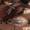 Elegant Miniature Dragonfly Statue Copper Dragonfly Ornament  Home Office Decor