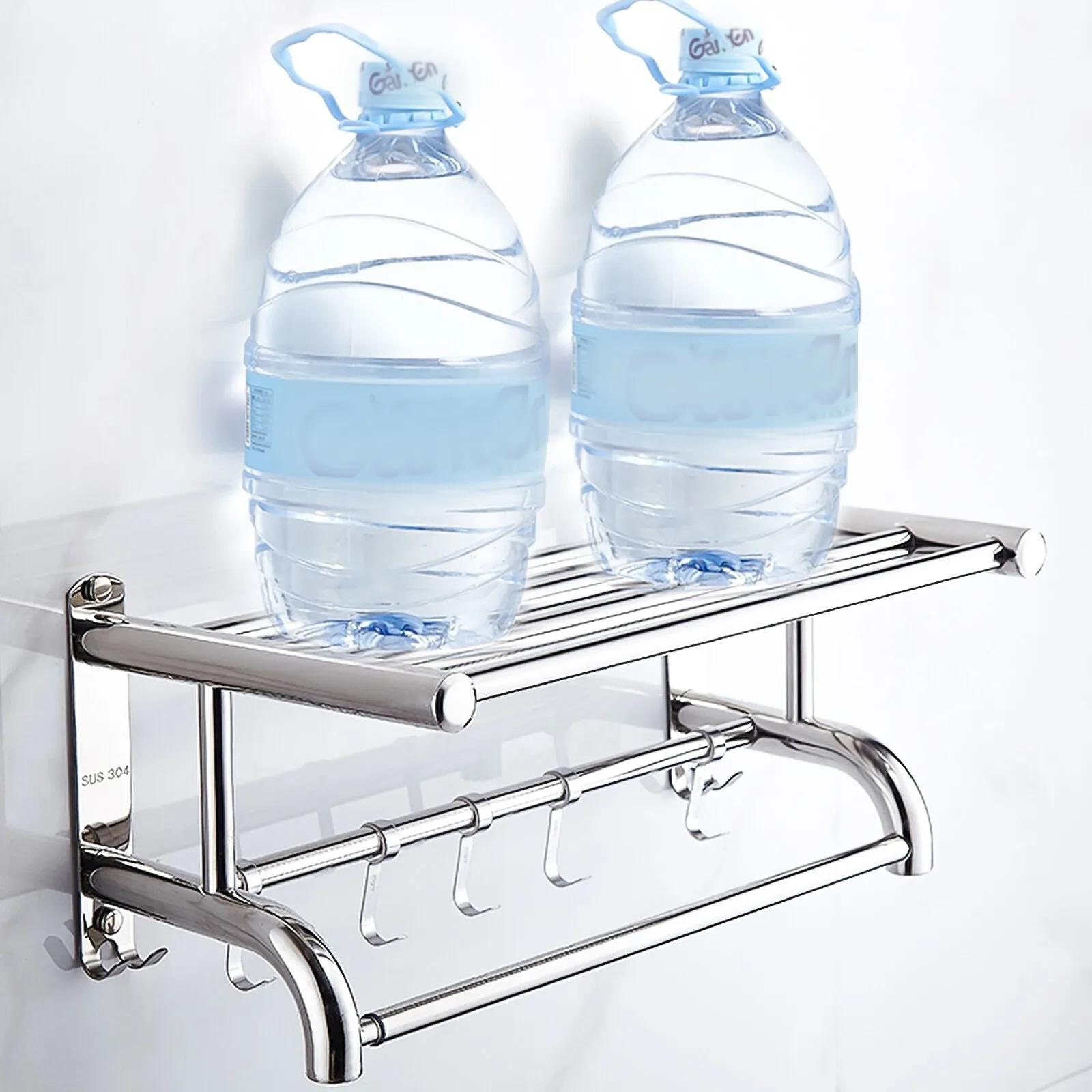 BYMAOCAR Towel Rack Bathroom Hotel Track Towel Rack Stainless Steel Wall-Mounted Storage Rack United States