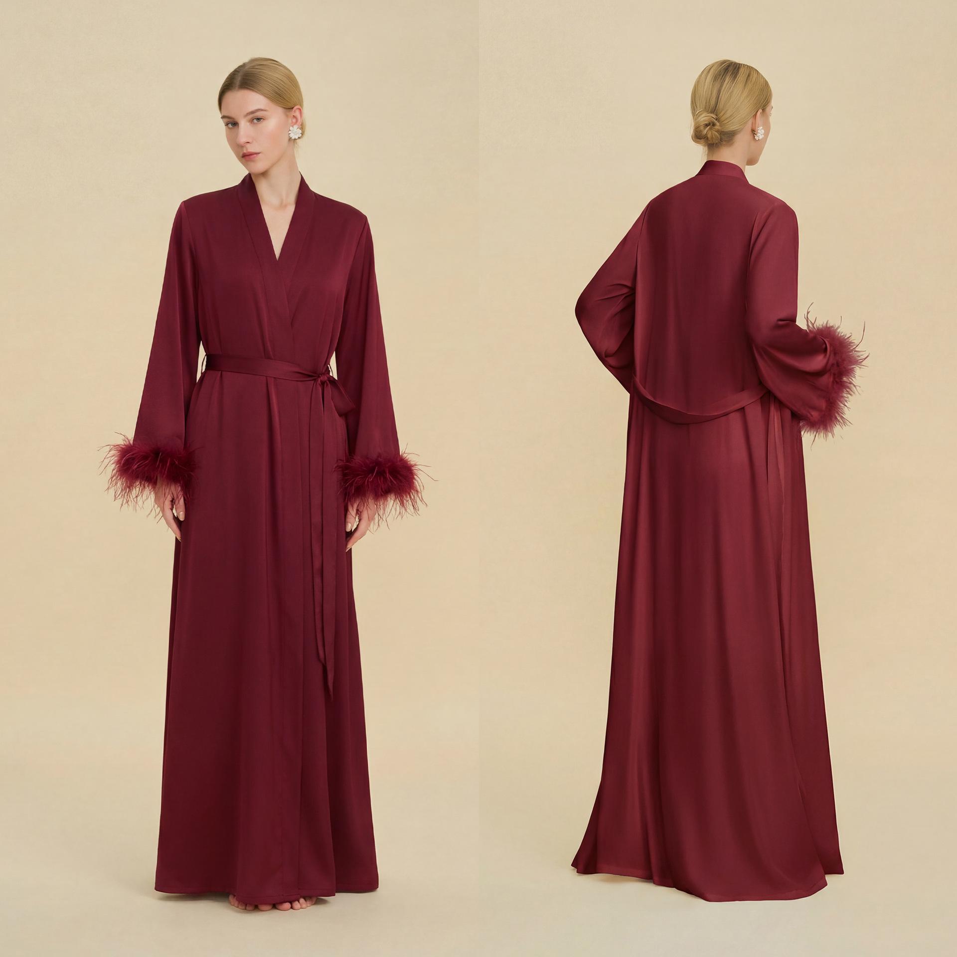 Customized nightgown morning gown female bride