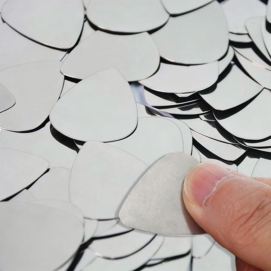 10/20pcs Stainless Steel Guitar Picks String Instrument Mental Paddles for Bass Ukulele Musical Universal Accessories XJM
