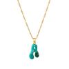 Colorful Bubble Initial Pendant Necklace - 26 Letter Clavicle Chain Jewelry
