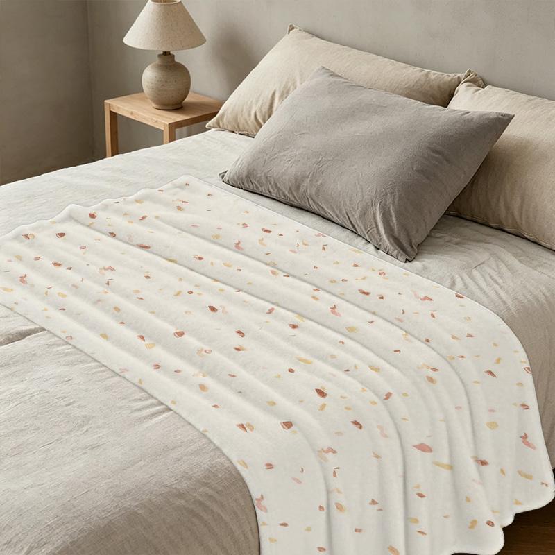 Soft Flannel Fleece Throw Blanket - Machine Washable, Warm Cozy for Home Couch, Office Nap, Christmas & Halloween Use