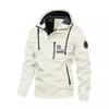 Spring and Autumn Waterproof Jacket Men's Fashion Winter Jacket Men's Casual Outdoor Plus Velvet Jacket