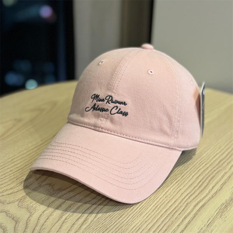 Letter embroidered baseball cap for men and women, universal sunshade and face, small cap, casual versatile hat