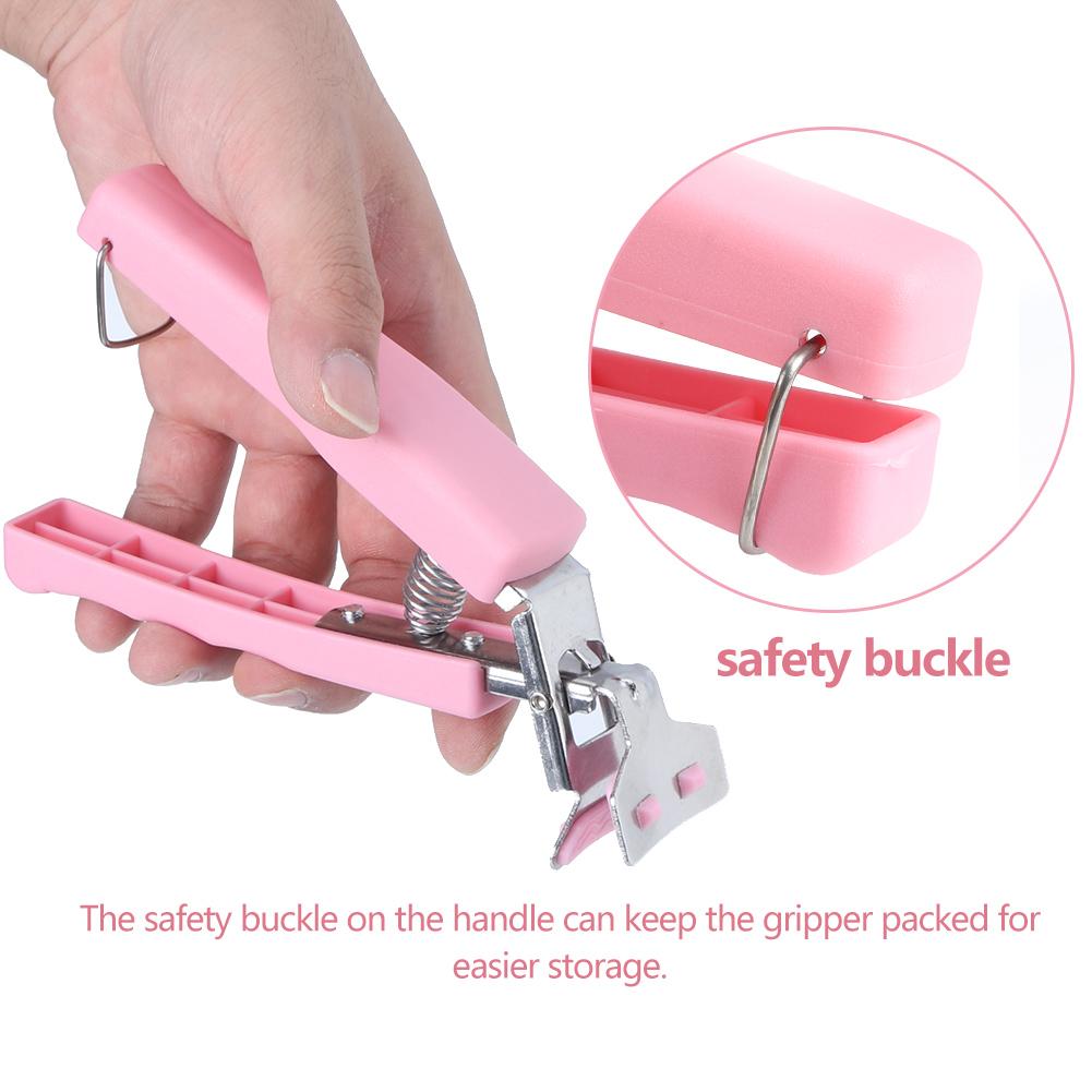 Multifunction Stainless Steel Dish Clamp Bowl Clip Anti Hot Tong Pot Pan Grippers Kitchen ToolPink