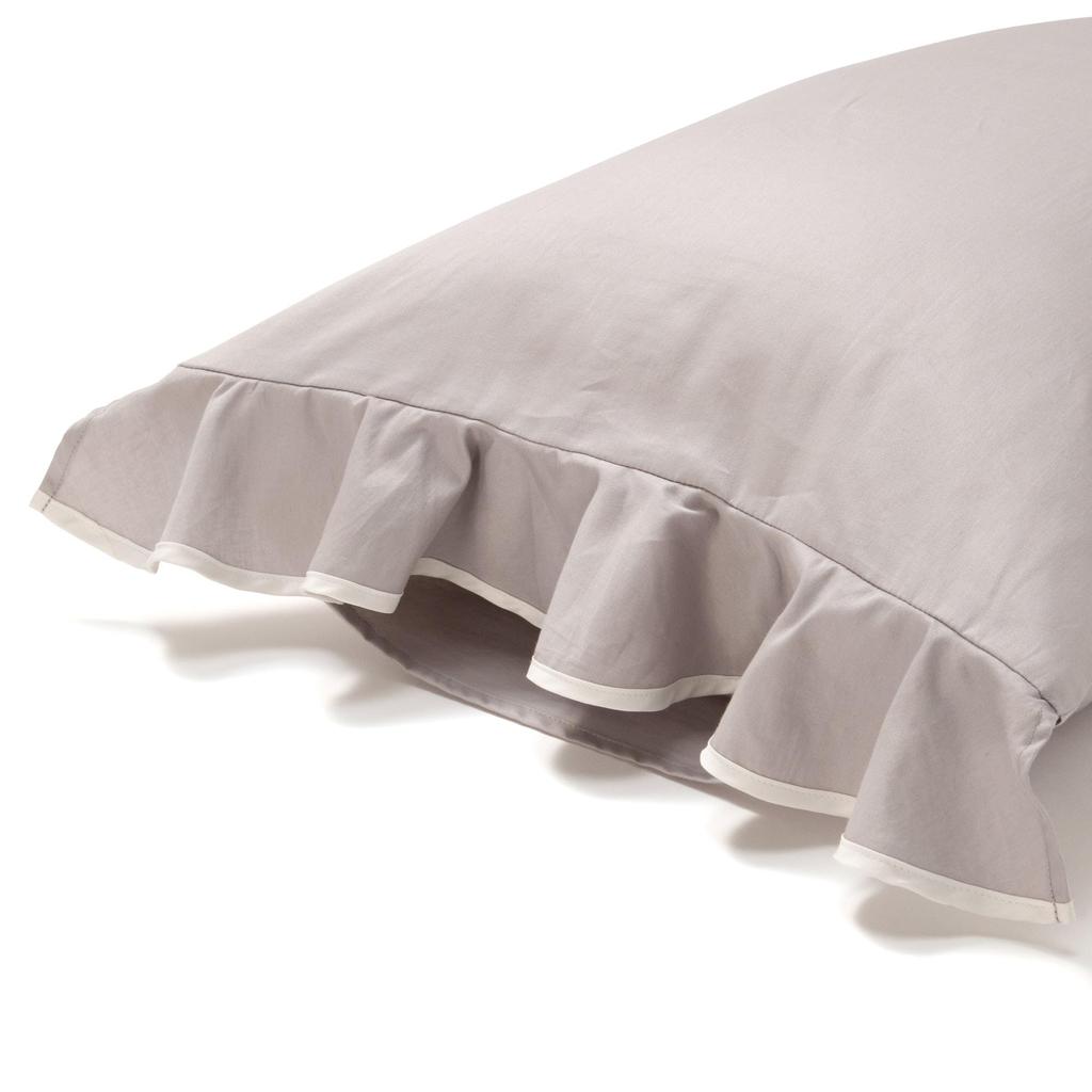 Francfranc Luance Gray X White Pillowcase, 700x500,