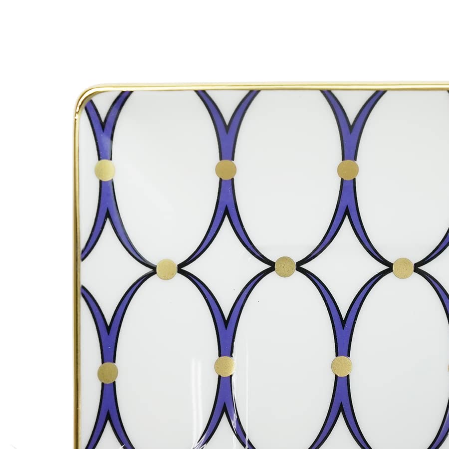 Wedgwood Renaissance Gold Square Tray [Parallel Import]