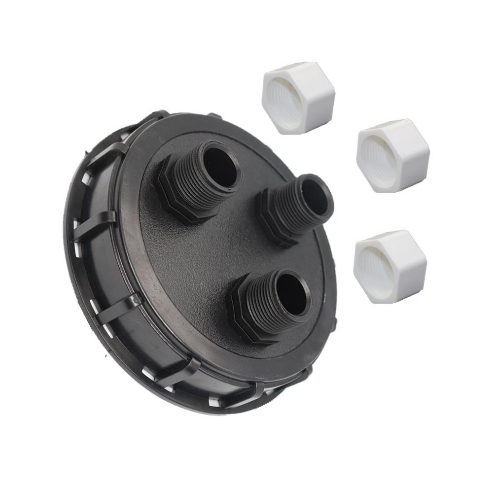 IBC Belüftungsdeckel 163mm Durchmesser Mit 1 Zoll Außengewinde Kunststoff IBC Tankadapter IBC Tankadapter Kappe IBC Tonne Kunststoffabdeckung