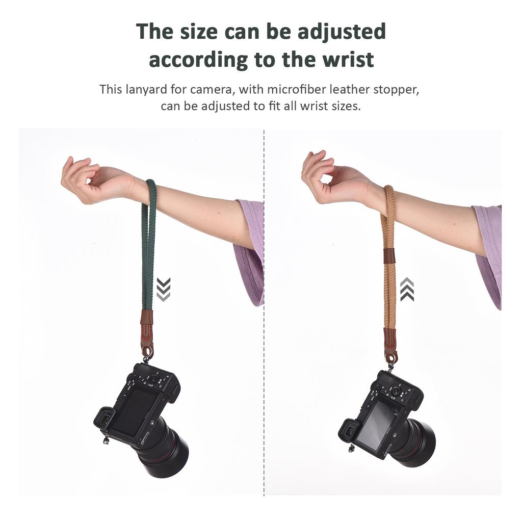 26.5cm Adjustable Camera Wrist Strap Lanyard for Camera Hand Strap for DSLR Digital Mirrorless Cameras
