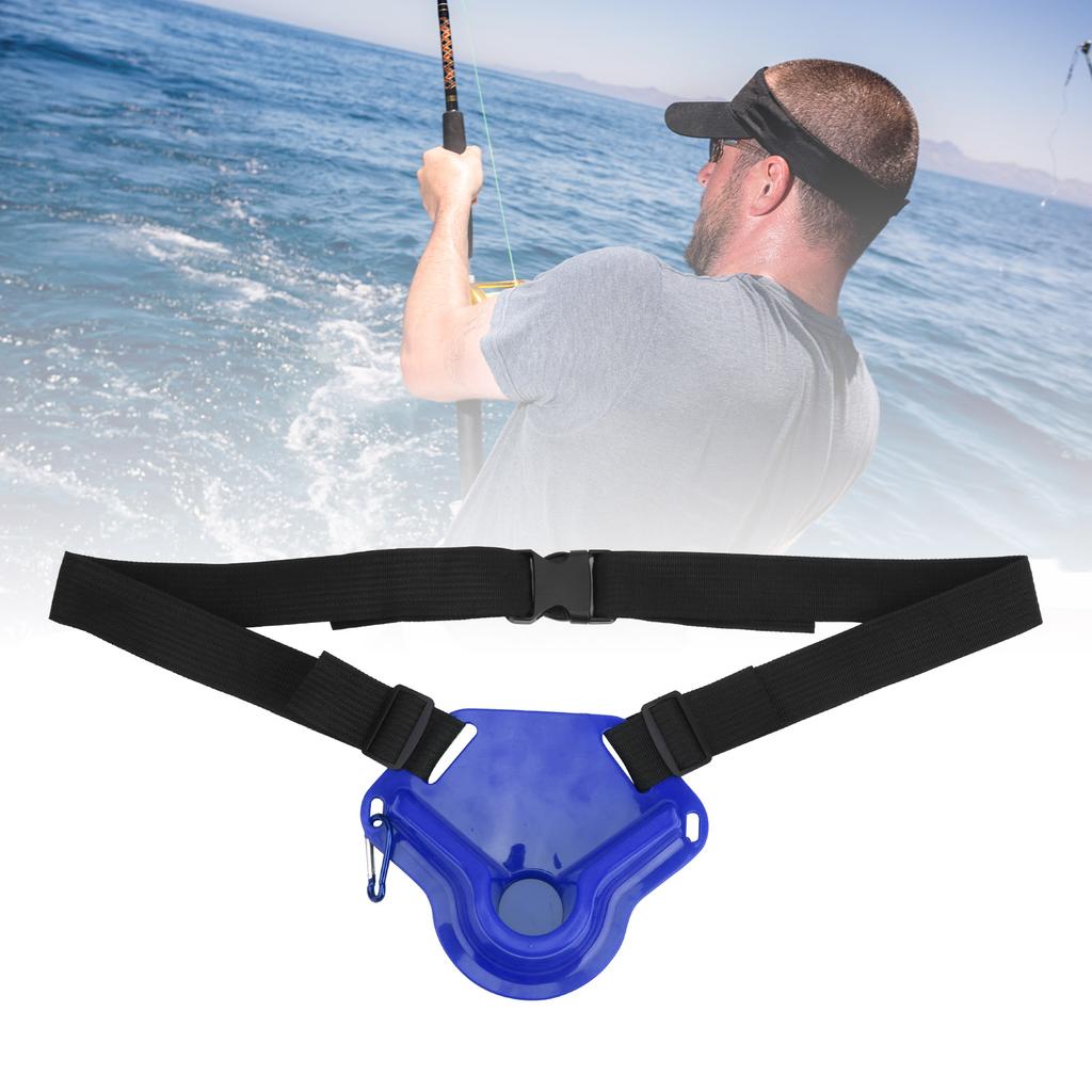 Przenośny Morski Wędka Brzuszny Pas Podtrzymujący Akcesorium do Wędki do Wędkarstwa Łodziowego niebieski