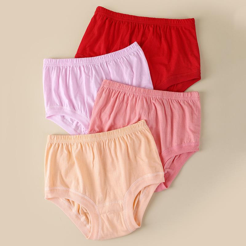 Underwear for Middle-aged Elderly Made of Pure Lingerie Cotton Breathabl Plus Size Fat Big Red Zodiac Year Triangle Panties