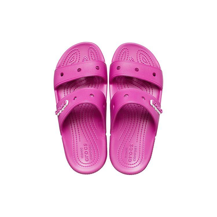 Crocs Classic Simple Slide Sandals Unisex Footwear Purple Red 206761-6SV