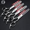 Hairdressing Cutting Scissors Hair Styling Tools 6/6.5/7 inch Salon Scissors Set 440C Barber Shears 10 25 40 50 Thinning Rate