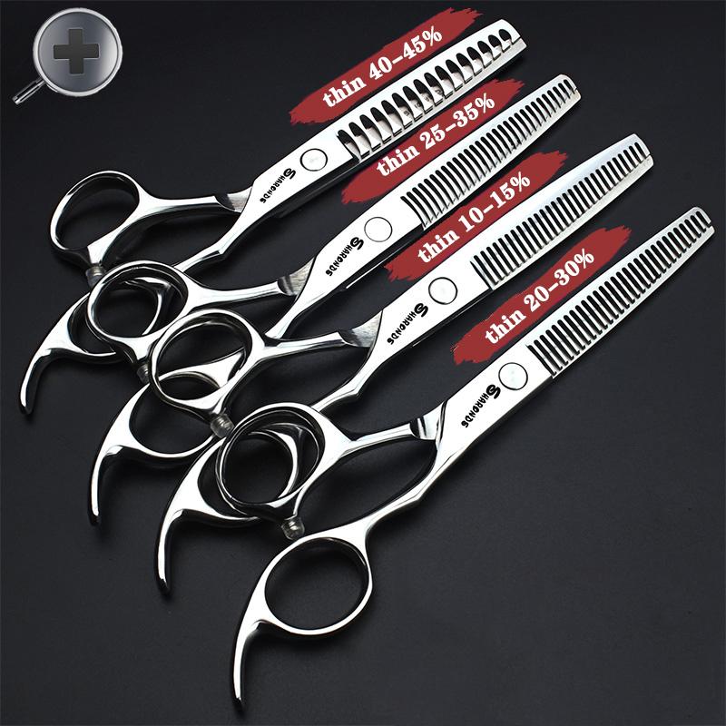 Hairdressing Cutting Scissors Hair Styling Tools 6/6.5/7 inch Salon Scissors Set 440C Barber Shears 10 25 40 50 Thinning Rate