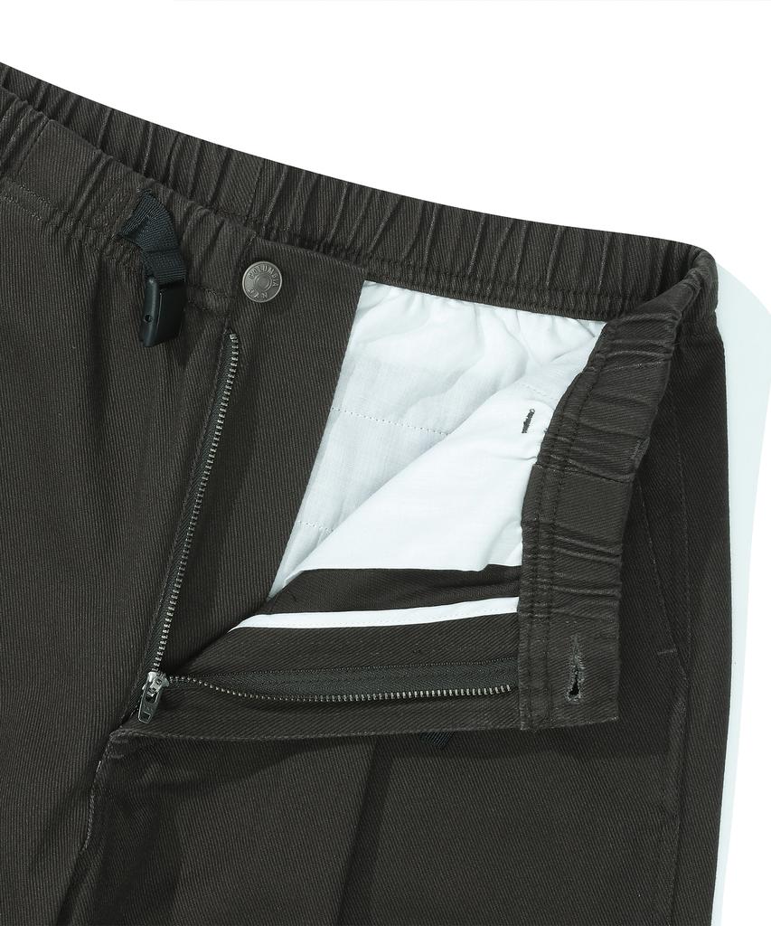 COLUMBIA UNIVERSITY M-Label Loose-Fit Belted Pants Slate Black