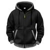 Men S Autumn Winter Thick Hooded Zip Up Casual Sweatshirt