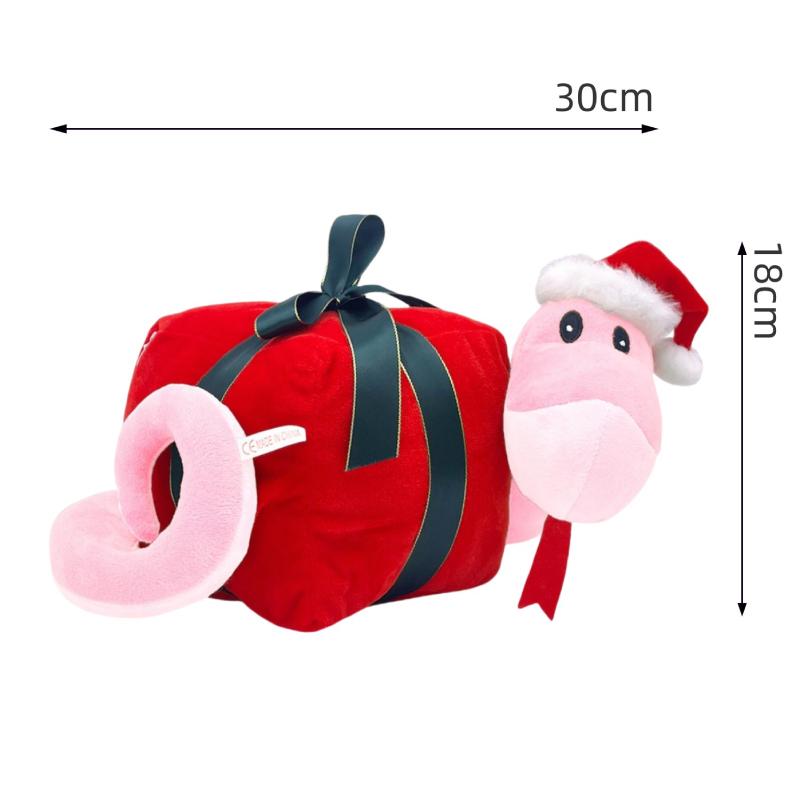 Snake Christmas Zodiac Doll Plush Toy Stuffed Animal Pp Cotton Gift Festive