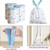 Çöp Torbaları İpli 100'lü Paket Küçük Çöp Torbaları Çizgi Film Tavşan Desenli Kalınlaştırılmış İpli Torbalar Banyo Çöp Torbaları