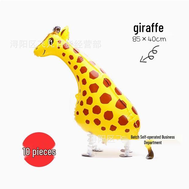 Cartoon Animal-Shaped Walking Pet Balloon for Children's Birthdays