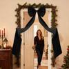 Christmas Tree Bow Satin 75 Inch Home Decor Oversized Bow Topper Christmas Tree Ornaments for Wedding Birthday Wall Front Door