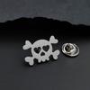 Ghost Horse Skull Brooch Cufflinks Punk Creative Personality Style Stainless Steel Material Not Easy To Fade Wear-resistant Accessories Decoration