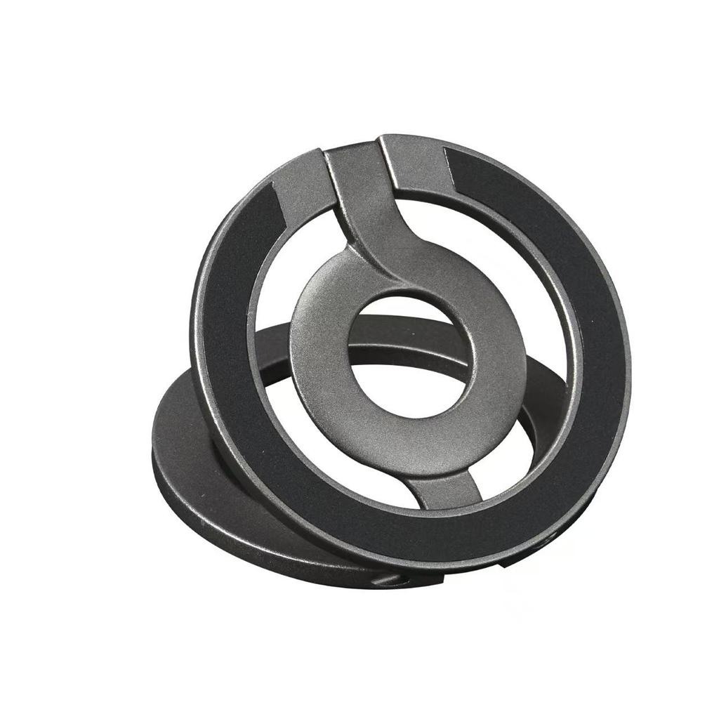 Doppelseitiger magnetischer Legierungs-Handyständer: Ultradünn, Faltbar, Tragbar, Multifunktionaler Ringhalter