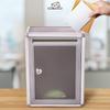 Secure Suggestion Mailbox Wall Mounted Complaint Box Storage Organizer Express Inbox Hotel