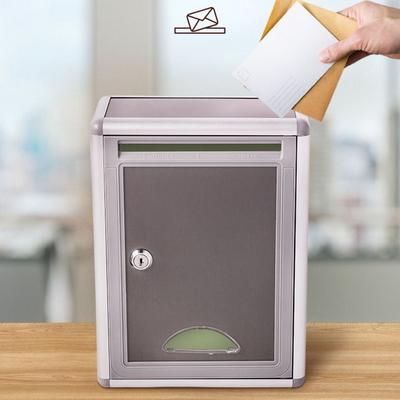 Aluminium Alloy Locking Ballot Box Secure with Lock Key Newspaper Box Multifunctional Waterproof Complaint Box Wall