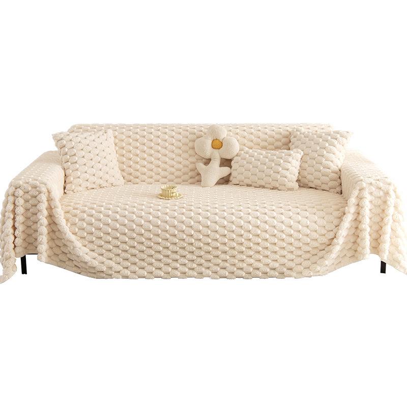 Winter Plush Sofa Blanket High Sense Affordable Luxury Style Winter Thickening Lazy Anti-Cat's Paw Sofa Towel Cover Cloth