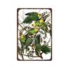 Mfoever Tin Sign Bird Flower Variety Sign Metal Sign Vintage Tin Sign Bar Vintage Wall Decor Bar Club Man Cave Metal Poster