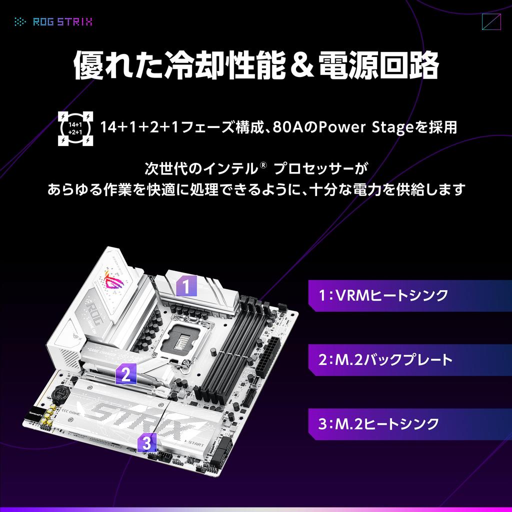 ASUS Intel Core Ultra Prozessoren Sockel LGA1851 kompatibel B860 ausgestattet STRIX GAMING WIFI Inländisches autorisiertes Vertriebsprodukt (Serie 2)