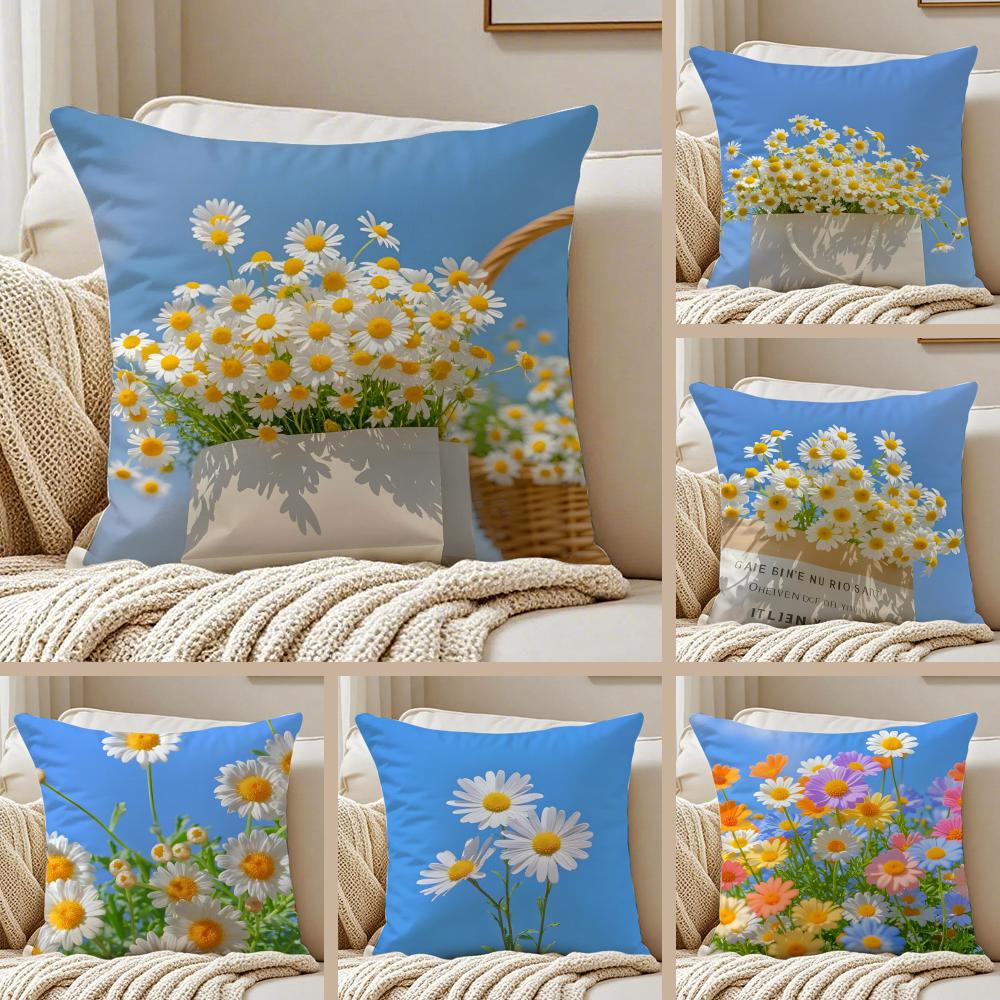 Symbols Of Innocence And Hope DDaisy Cushion Cover Pillowcase Antidustmite Living Room Sofa Decor Cushion Room
